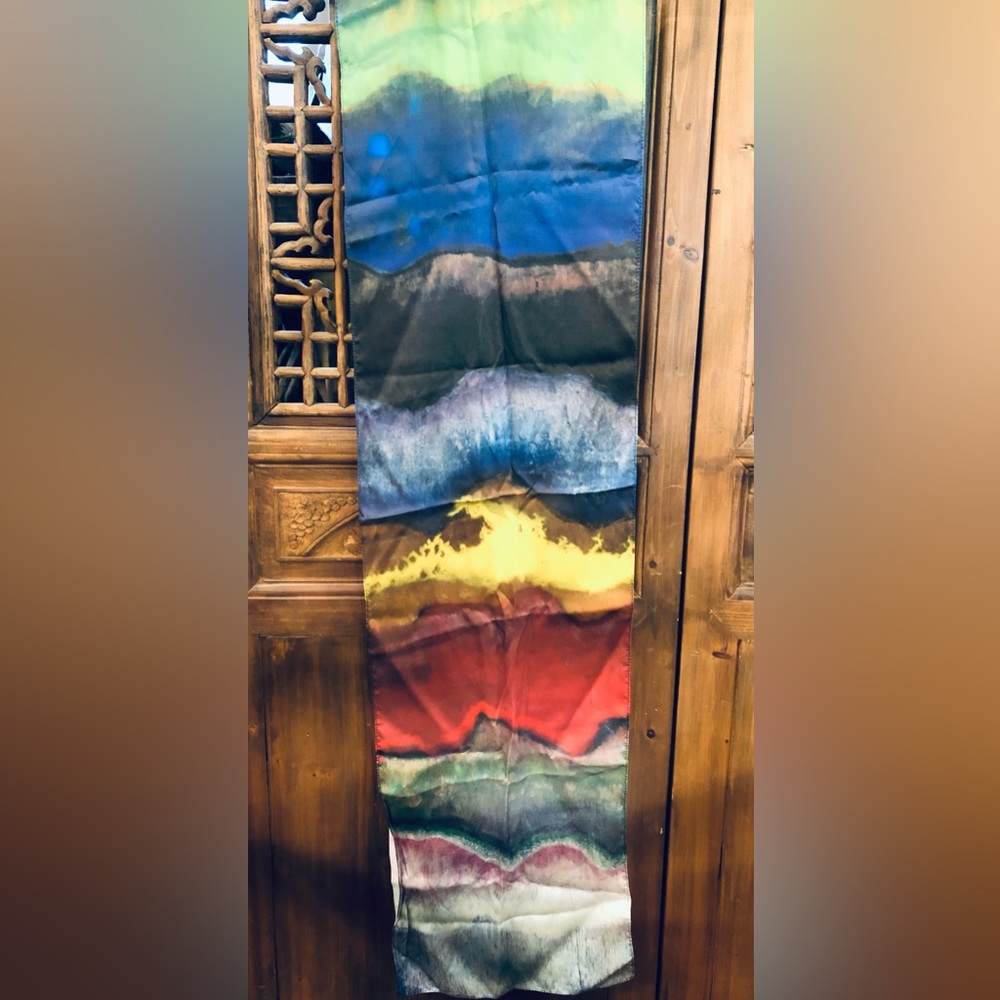 Wearable Art!! Limited edition silk art scarf